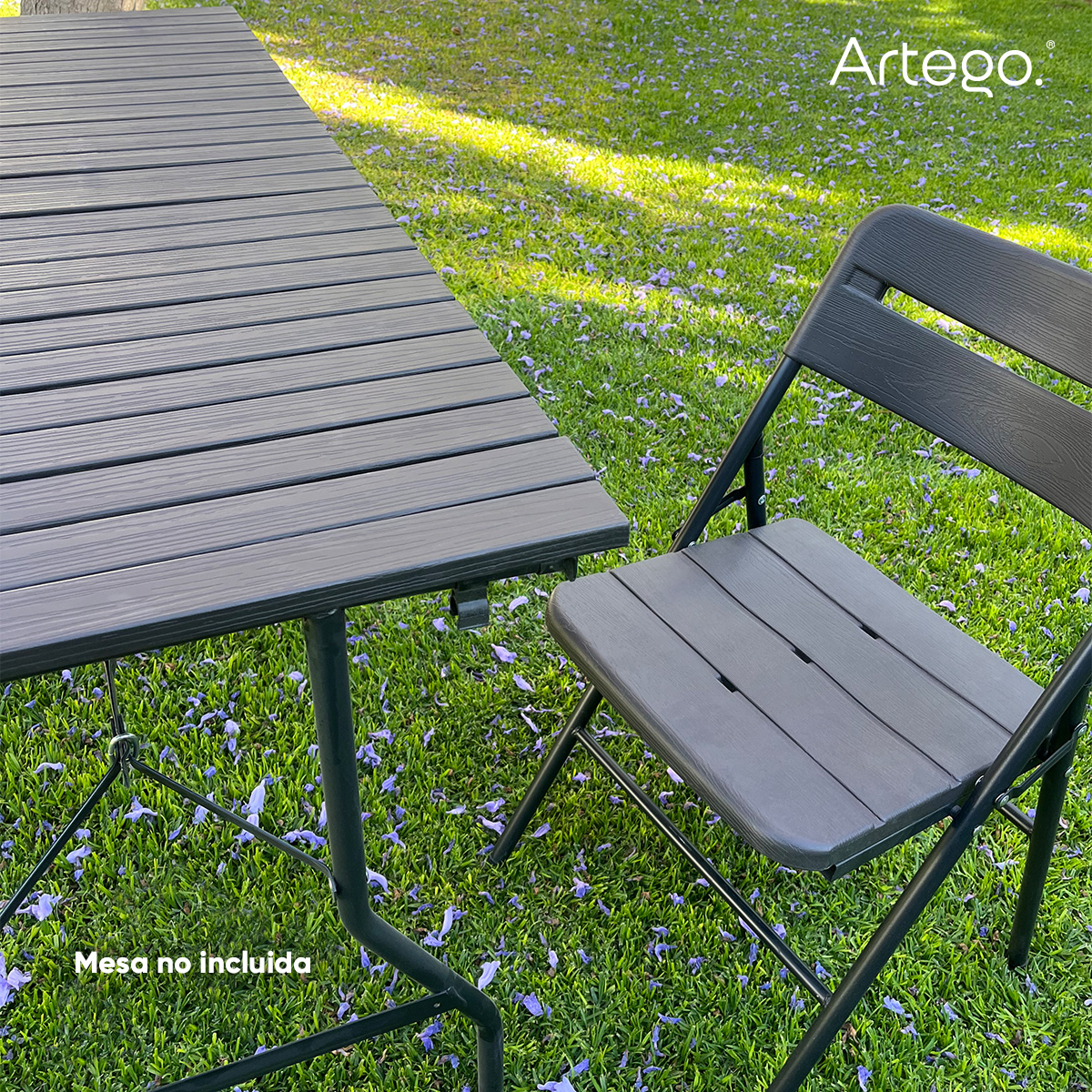 Foto 5 | Silla Plegable Artego Acabado Tipo Madera Plástico