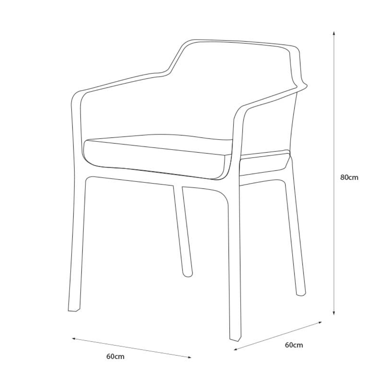 Foto 6 pulgar | Silla De Exterior Apilable Azul Con Asiento Acolchado Impermeable De Espuma