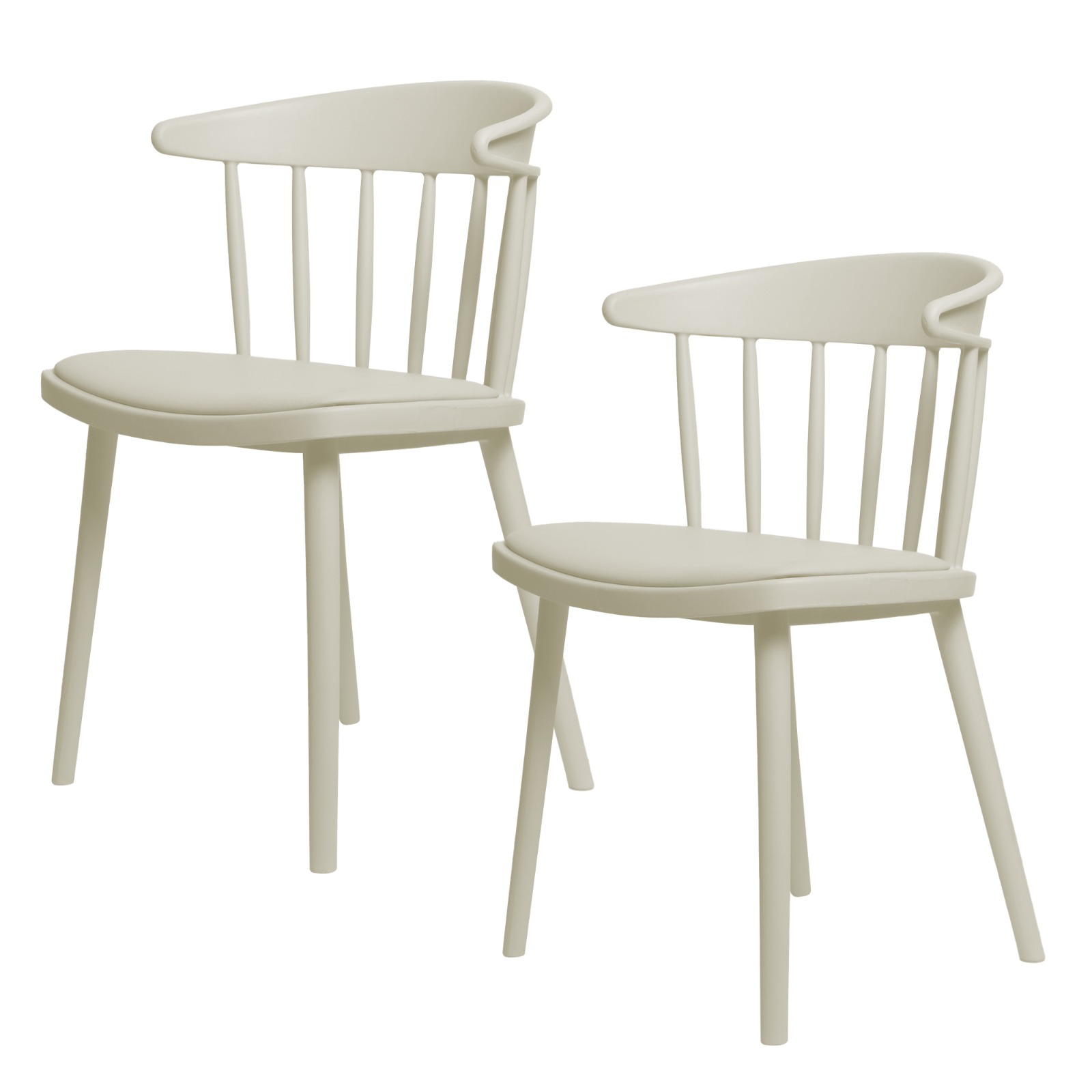 Foto 2 pulgar | Set de 2 Sillas Modernas EKE Life Home de Exterior e Interior PVC