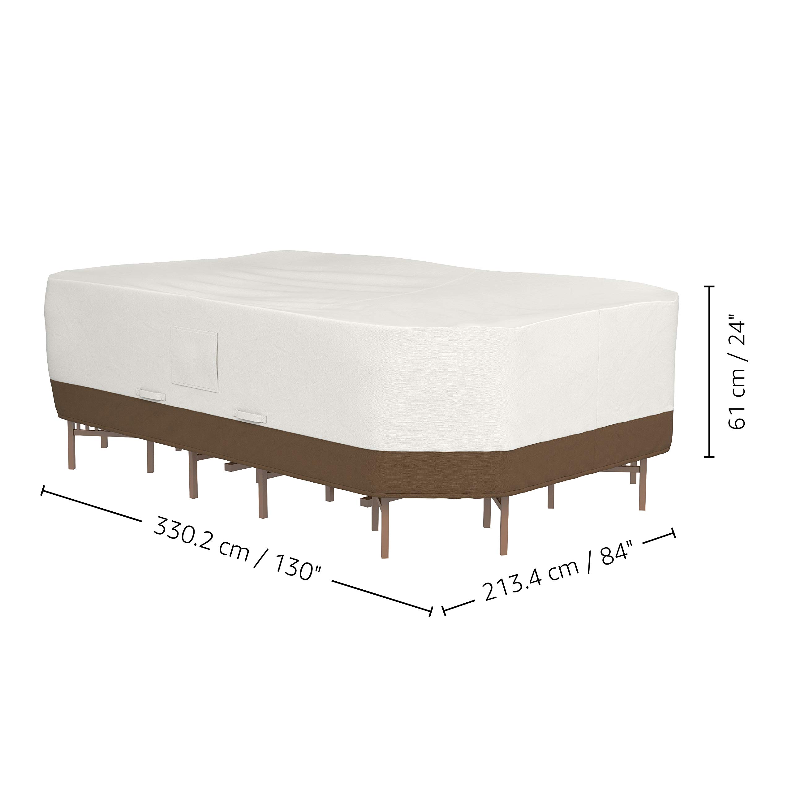 Foto 3 pulgar | Funda De Patio Amazon Basics, Impermeable, Antiuv, Xl, Beige - Venta Internacional.