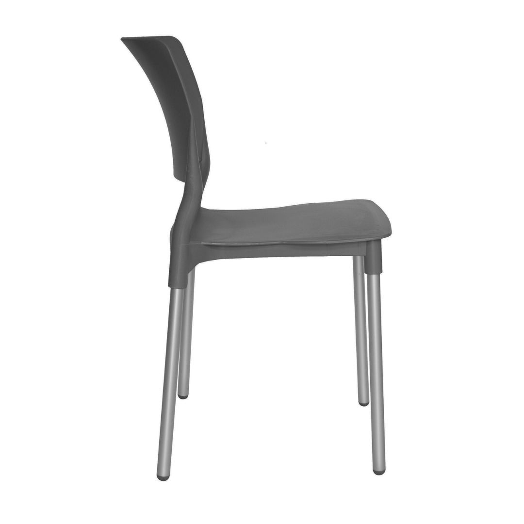 Foto 5 pulgar | Offiho Set De 4 Sillas Aptas Para Exteriores, Restaurantes O Comedor,  Con Patas De Aluminio