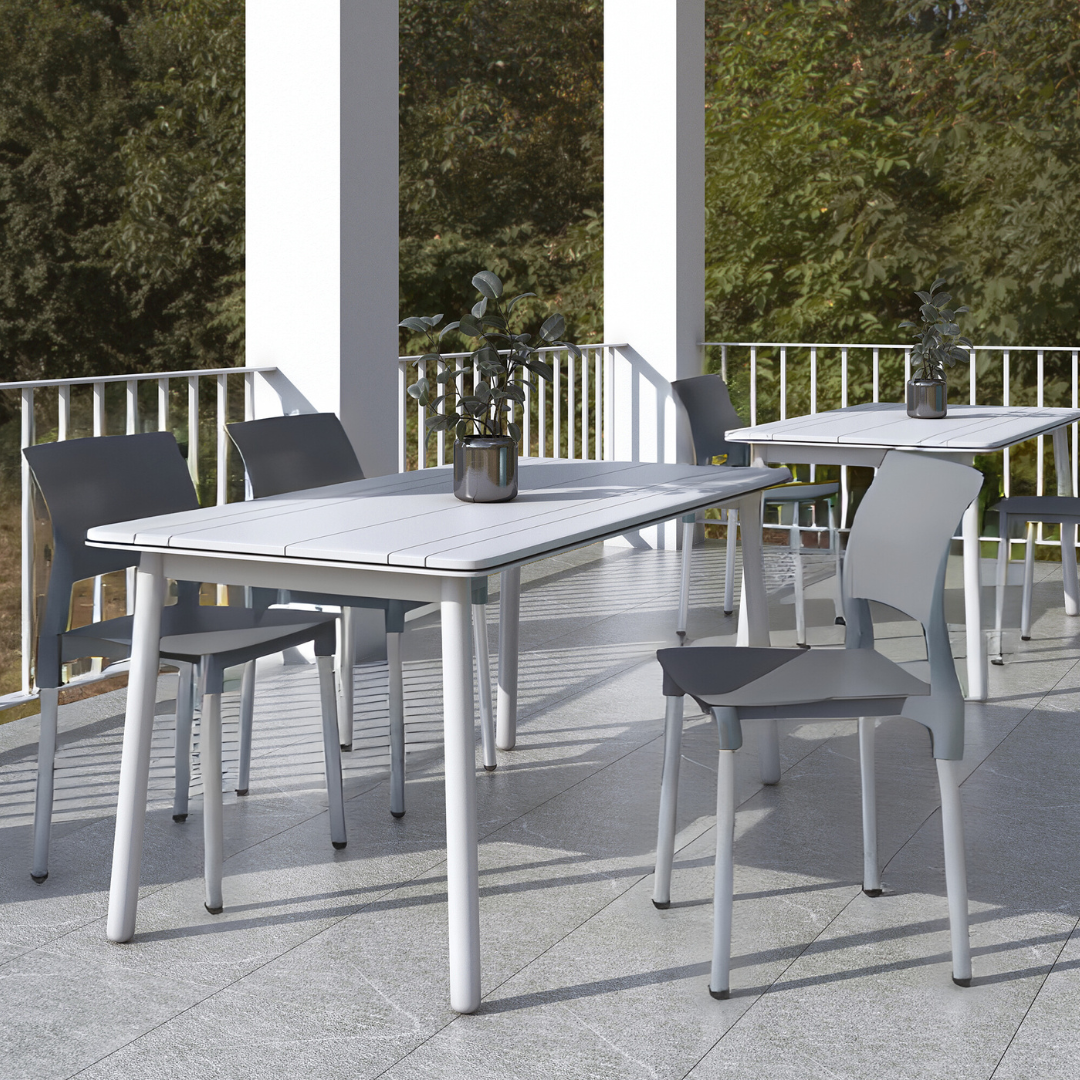 Foto 8 pulgar | Offiho Set De 4 Sillas Aptas Para Exteriores, Restaurantes O Comedor,  Con Patas De Aluminio