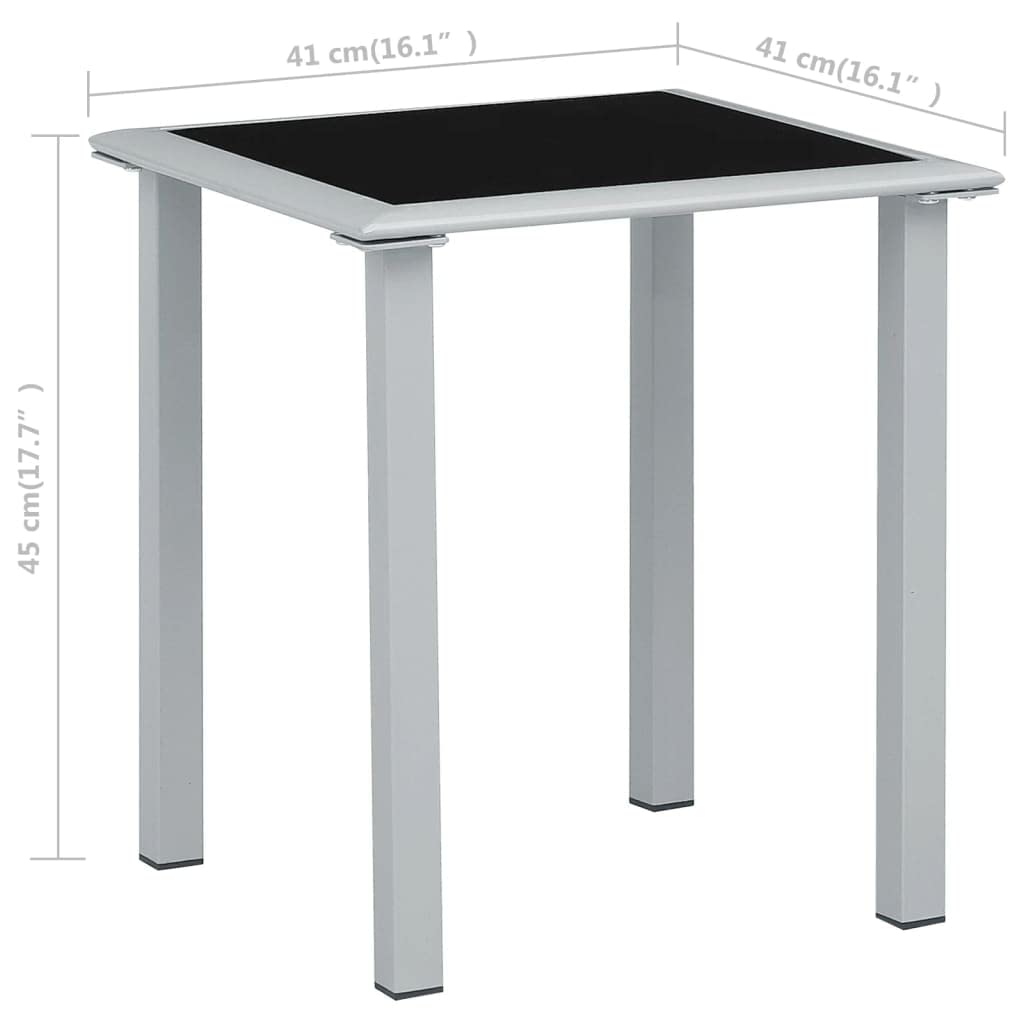 Foto 5 pulgar | Mesa De Patio Exterior Vidaxl Con Estructura De Acero De Diseño Moderno - Venta Internacional.