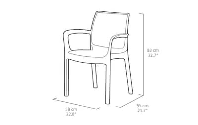 Foto 4 | Sillas de Jardin Bali 4 Pack