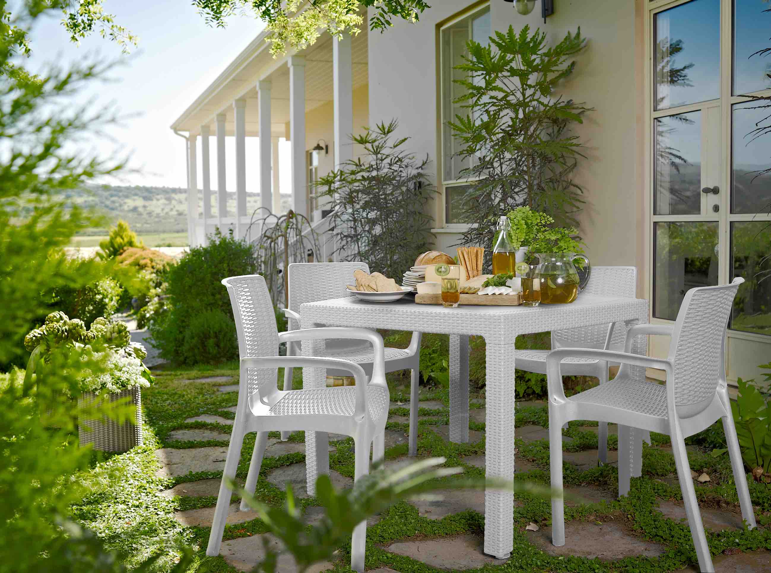 Foto 6 pulgar | Sillas de Jardin Bali 4 Pack