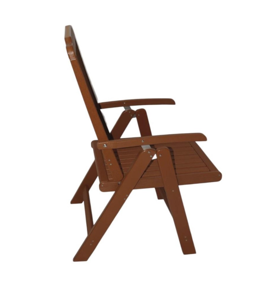 Foto 4 pulgar | Silla Adirondack Bedu De Plástico Para Exteriores Café