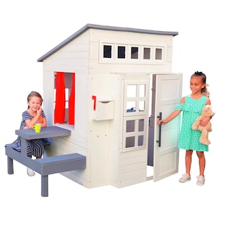 Foto 1 | Casa De Juegos De Madera Para Exteriores Kidkraft Modern Con Mesa De Pícnic - Venta Internacional.