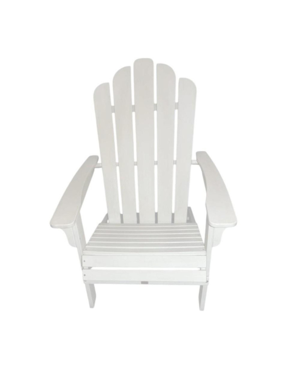 Foto 2 pulgar | Silla Adirondack Cahira De Plástico Para Exteriores Color Blanco