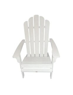 Foto 1 | Silla Adirondack Cahira De Plástico Para Exteriores Color Blanco