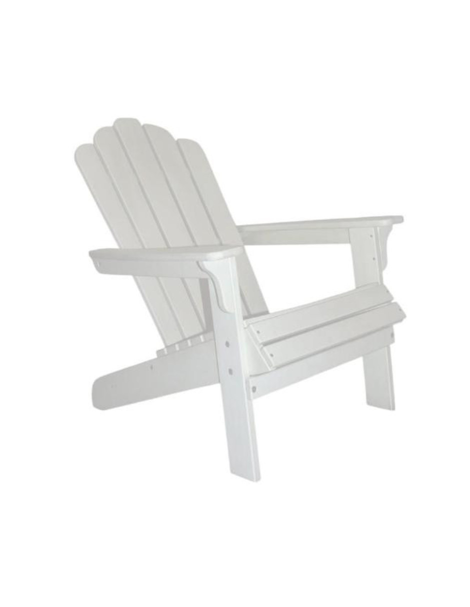 Foto 3 pulgar | Silla Adirondack Cahira De Plástico Para Exteriores Color Blanco