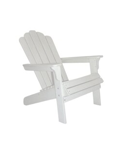 Foto 2 | Silla Adirondack Cahira De Plástico Para Exteriores Color Blanco