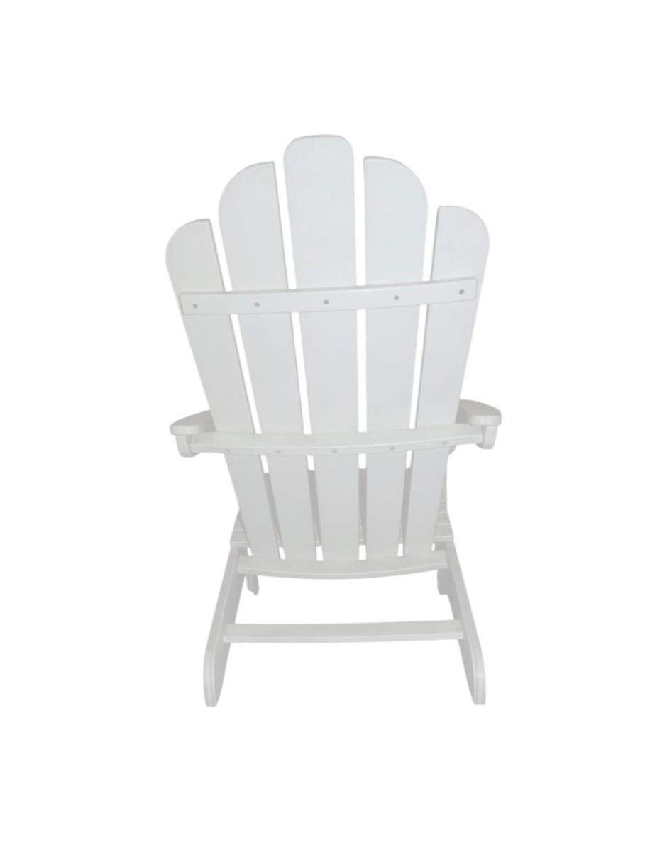 Foto 5 pulgar | Silla Adirondack Cahira De Plástico Para Exteriores Color Blanco