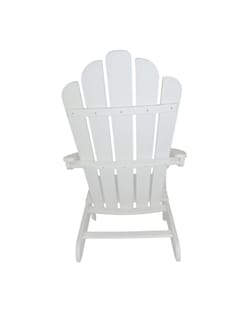 Foto 4 | Silla Adirondack Cahira De Plástico Para Exteriores Color Blanco