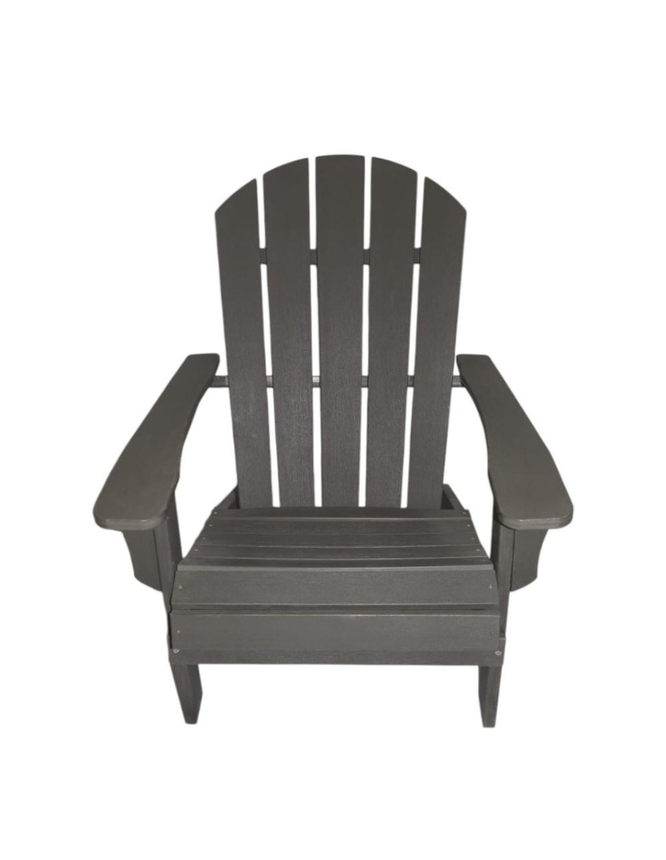 Foto 2 pulgar | Silla Adirondack Para Exteriores  – Fabricada En Hdpe De Alta Resistencia Color Gris