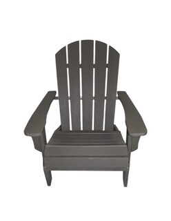 Foto 1 | Silla Adirondack Para Exteriores – Fabricada En Hdpe De Alta Resistencia Color Gris