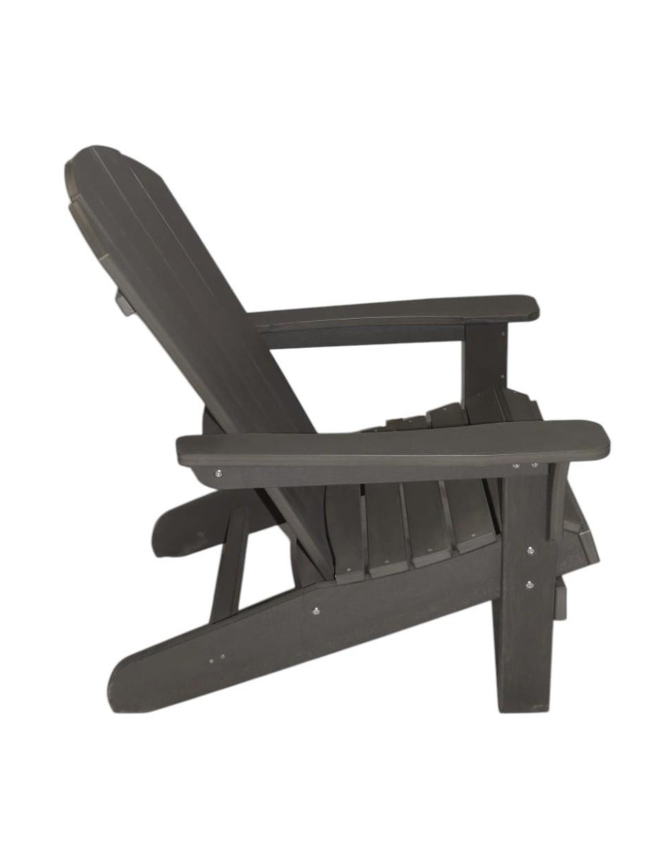 Foto 3 | Silla Adirondack Para Exteriores  – Fabricada En Hdpe De Alta Resistencia Color Gris