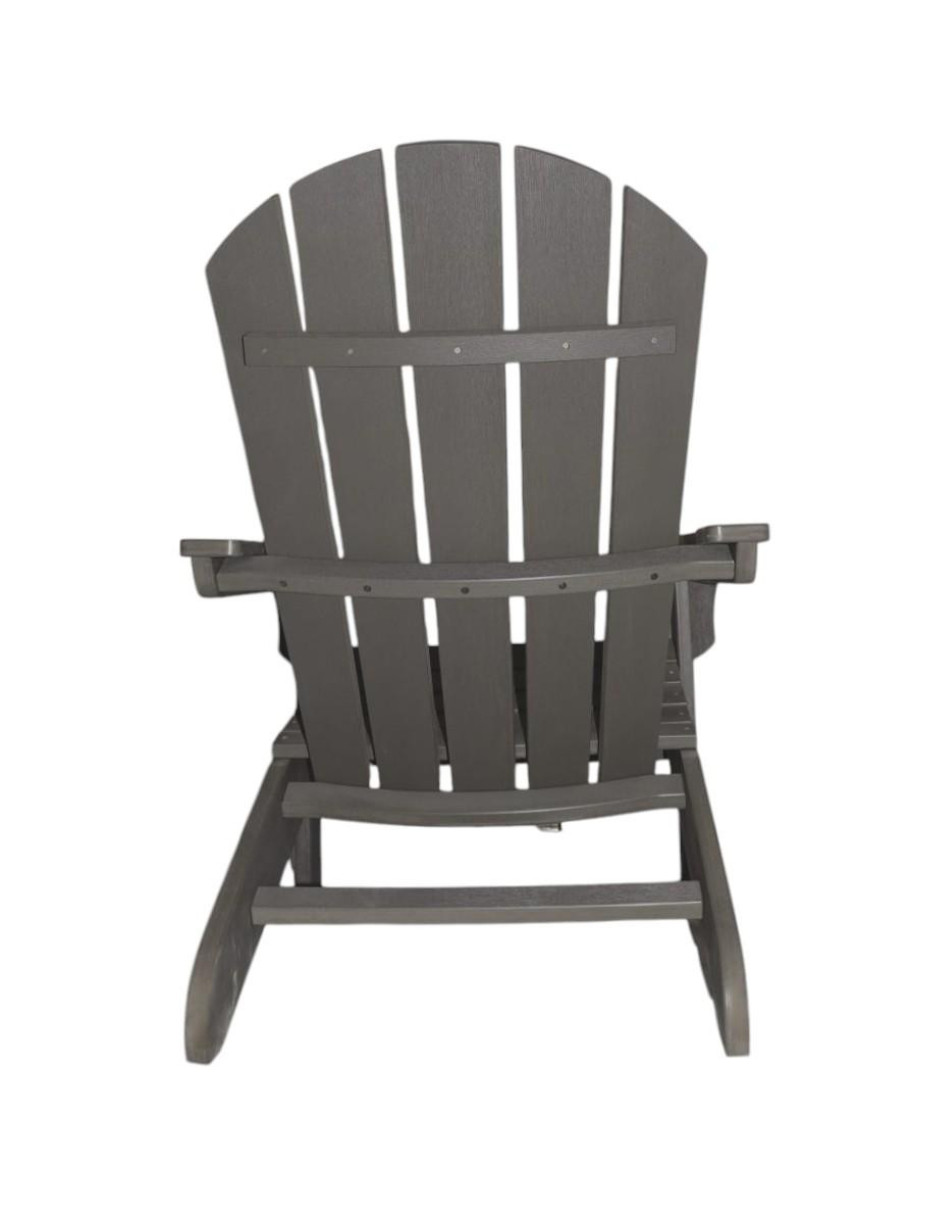 Foto 5 pulgar | Silla Adirondack Para Exteriores  – Fabricada En Hdpe De Alta Resistencia Color Gris