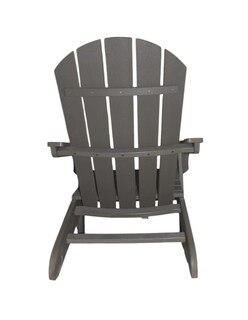 Foto 4 | Silla Adirondack Para Exteriores – Fabricada En Hdpe De Alta Resistencia Color Gris