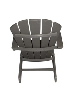Foto 5 | Silla Adirondack Para Exteriores – Fabricada En Hdpe De Alta Resistencia Color Gris