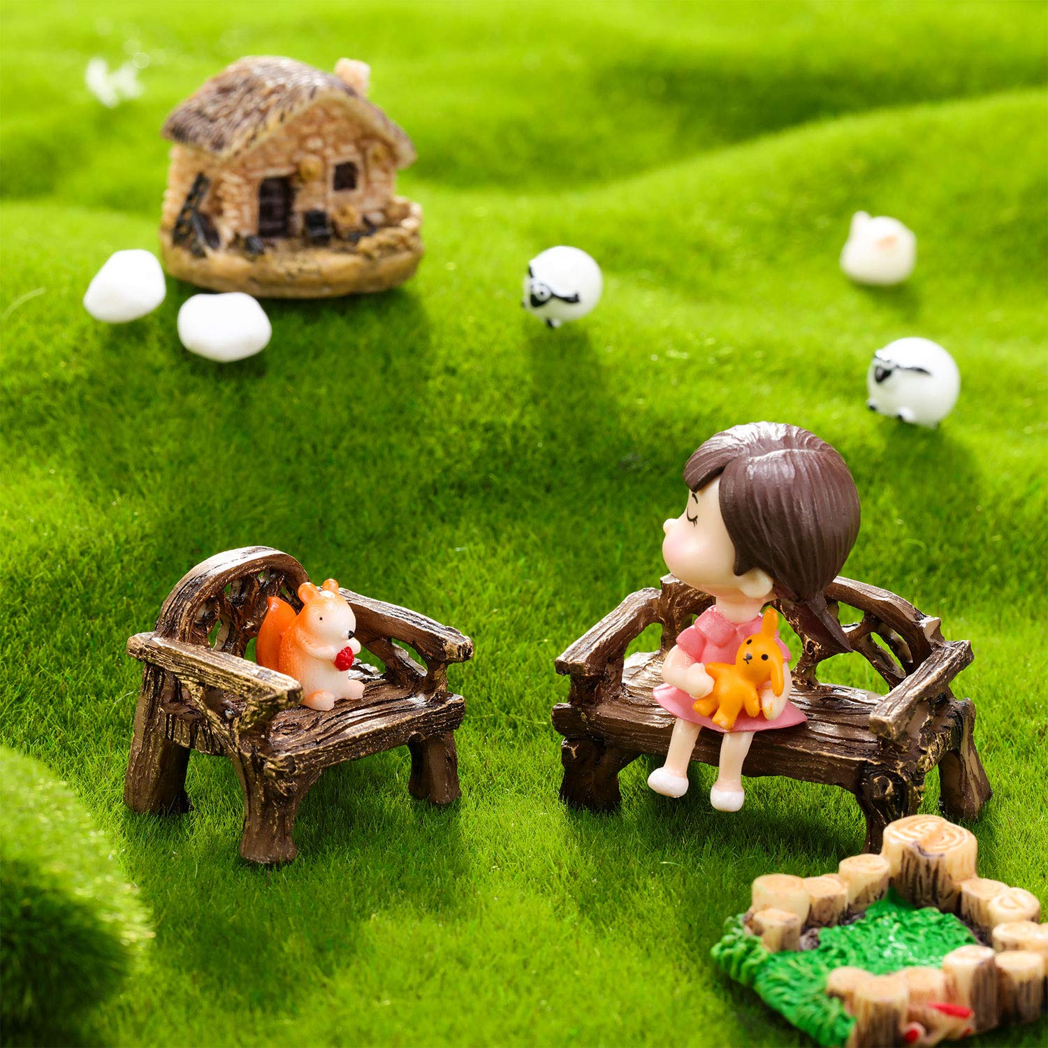 Foto 5 pulgar | Mesa Y Sillas Skylety En Miniatura Para Muebles De Jardín - Venta Internacional.