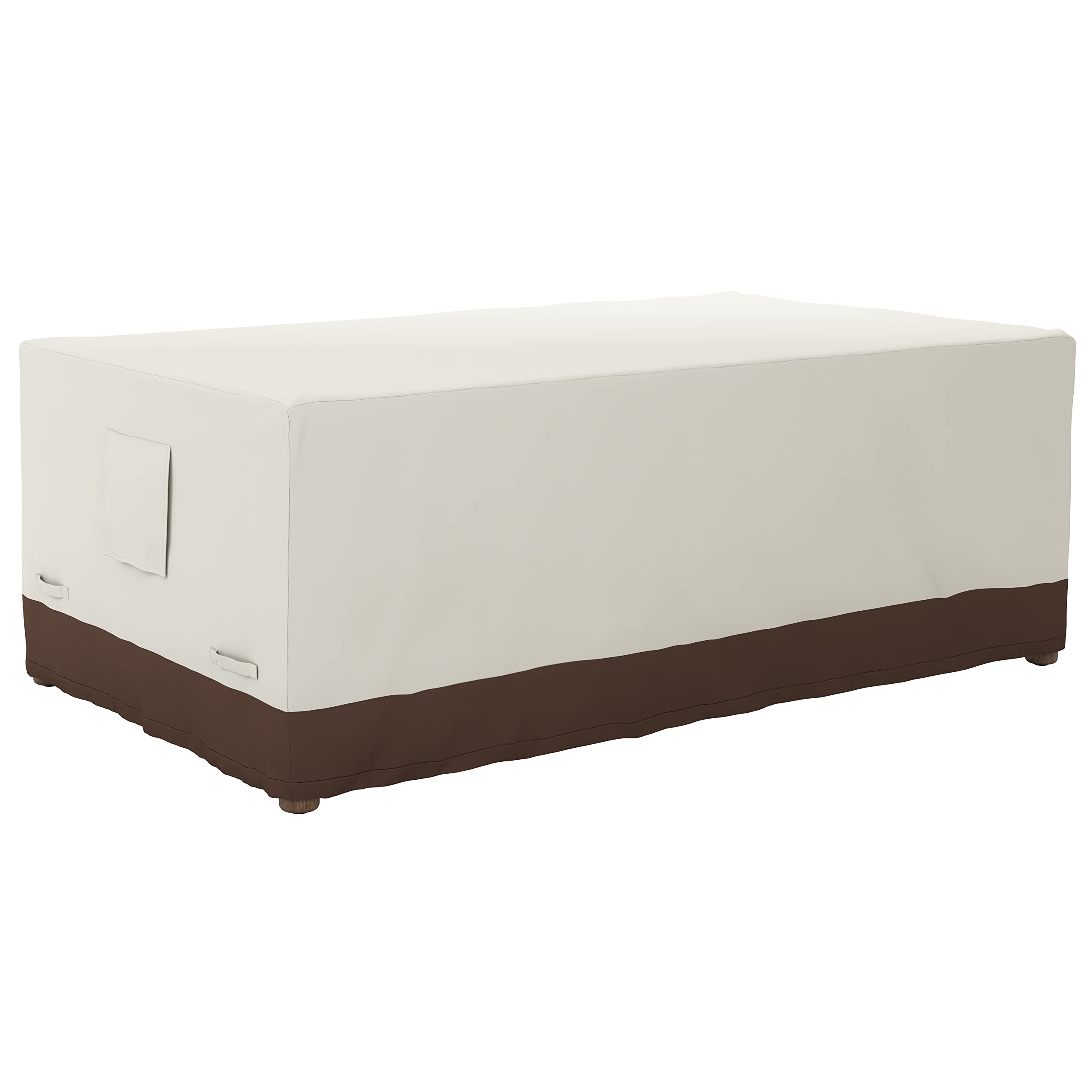Funda De Mesa De Comedor Para Patio Exterior Amazon Basics, Color Beige, 75 X 45 Cm - Venta Internacional.