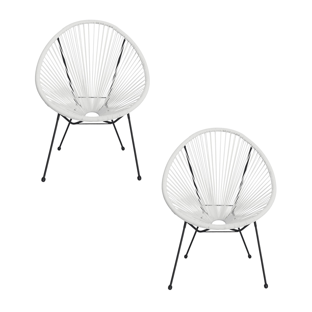 Foto 2 pulgar | Ilios Innova | Sillas Estilo Acapulco Con Estructura De Acero Y Diseño Retro Moderno – Ideales Para Exterior E Interio