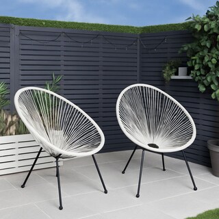 Foto 5 | Ilios Innova | Sillas Estilo Acapulco Con Estructura De Acero Y Diseño Retro Moderno – Ideales Para Exterior E Interio