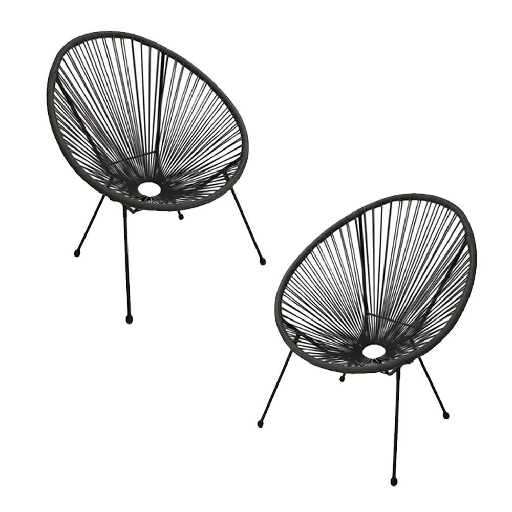 Foto 2 pulgar | Ilios Innova | Sillas Estilo Acapulco Con Estructura De Acero Y Diseño Retro Moderno – Ideales Para Exterior E Interio