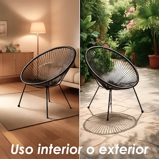 Foto 8 | Ilios Innova | Sillas Estilo Acapulco Con Estructura De Acero Y Diseño Retro Moderno – Ideales Para Exterior E Interio