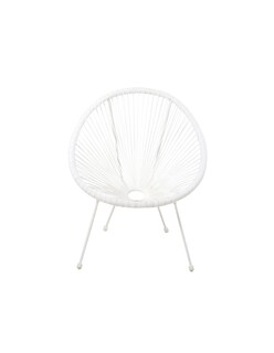 Foto 1 | Naterial Silla De Jardín Ratán / Mimbre Sintético Con Estructura De Acero Apilable Para Exterior, Modelo Acapulco Ii