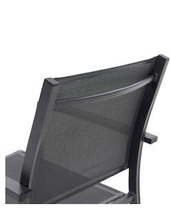 Foto 2 | Naterial Silla De Jardín Apilable De Aluminio Y Textileno Con Brazos Para Exterior , Modelo Lyra Beta