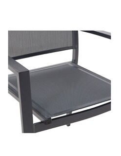 Foto 5 | Naterial Silla De Jardín Apilable De Aluminio Y Textileno Con Brazos Para Exterior , Modelo Lyra Beta