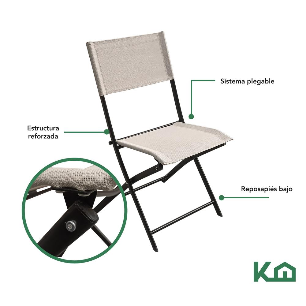 Foto 4 pulgar | Juego De Jardin 6 Piezas Sillas Exterior Mesa Con Sombrilla