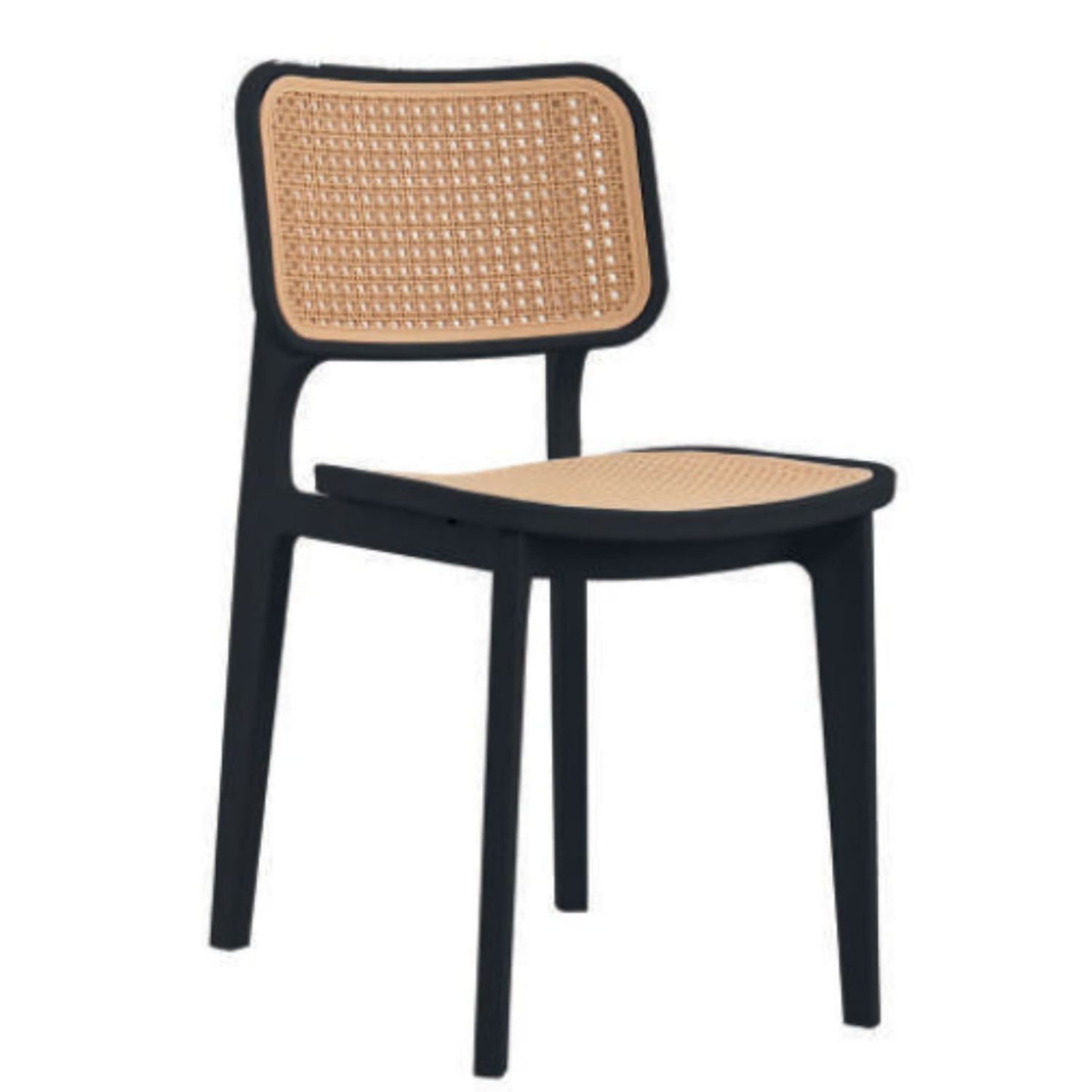 Foto 1 | Silla Ivone Pvc Negra