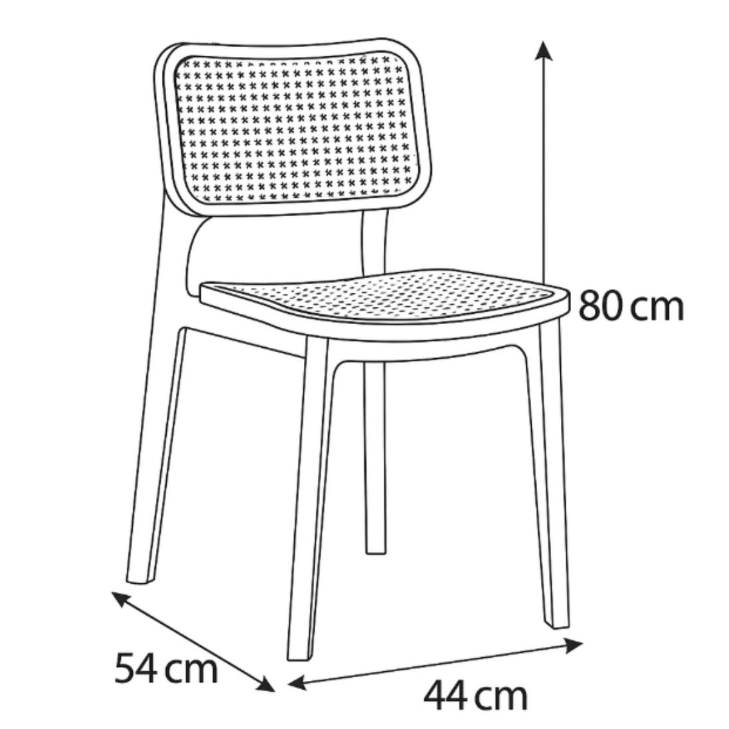 Foto 3 | Silla Ivone Pvc Negra