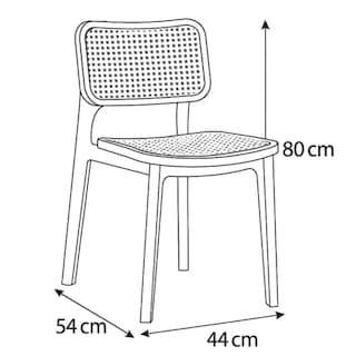 Foto 3 | Silla Ivone Pvc Negra