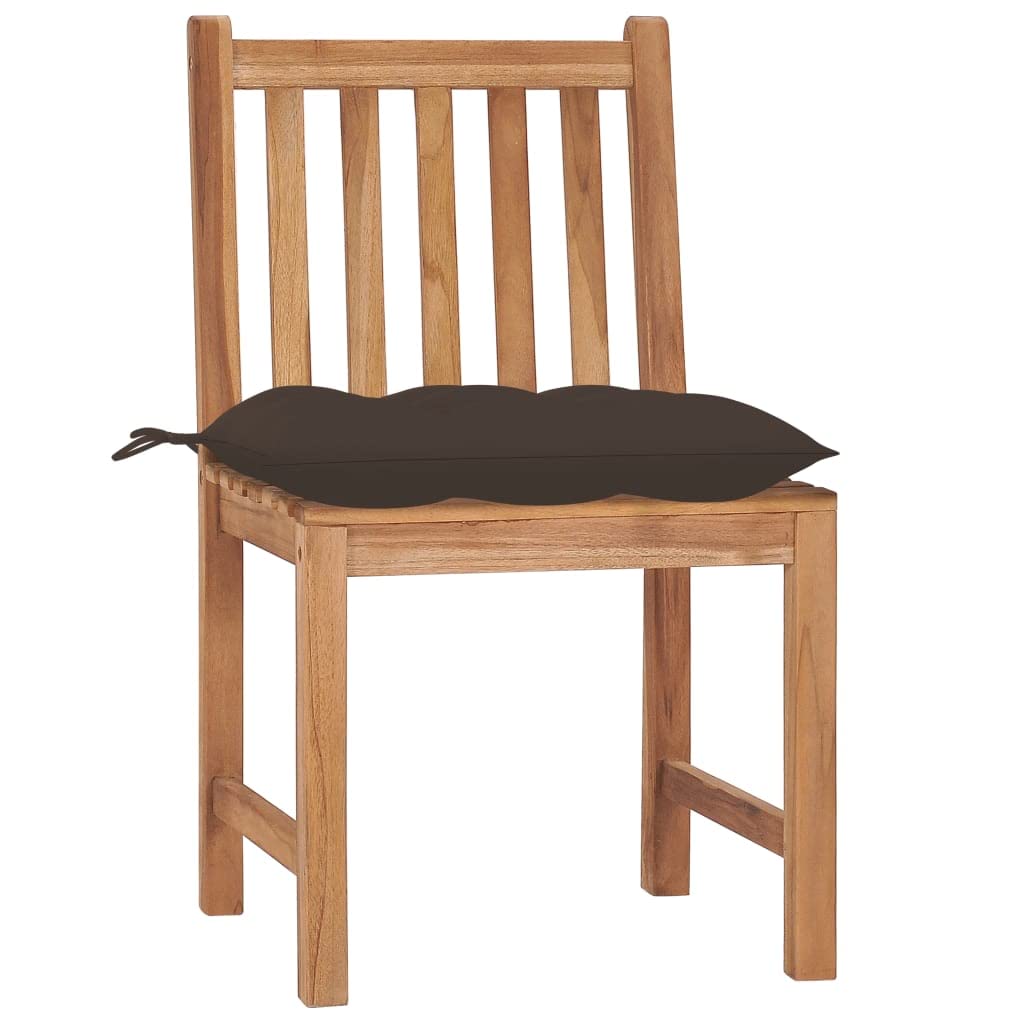 Foto 3 pulgar | Sillas De Patio Vidaxl De Madera Dura De Teca Con Cojines  4 Asientos - Venta Internacional.