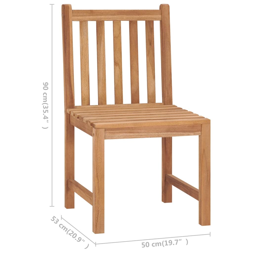 Foto 5 pulgar | Sillas De Patio Vidaxl De Madera Dura De Teca Con Cojines  4 Asientos - Venta Internacional.