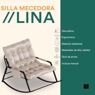 Foto 2 | Silla Mecedora Mubson Lina