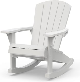 Foto 1 | Mecedora Adirondack Color Blanca