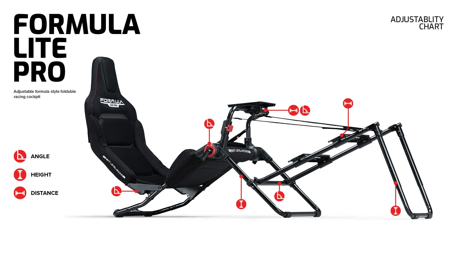 Foto 8 pulgar | Cockpit Next Level Racing Formula Lite Pro Plegable Nlr-s038 - Venta Internacional.
