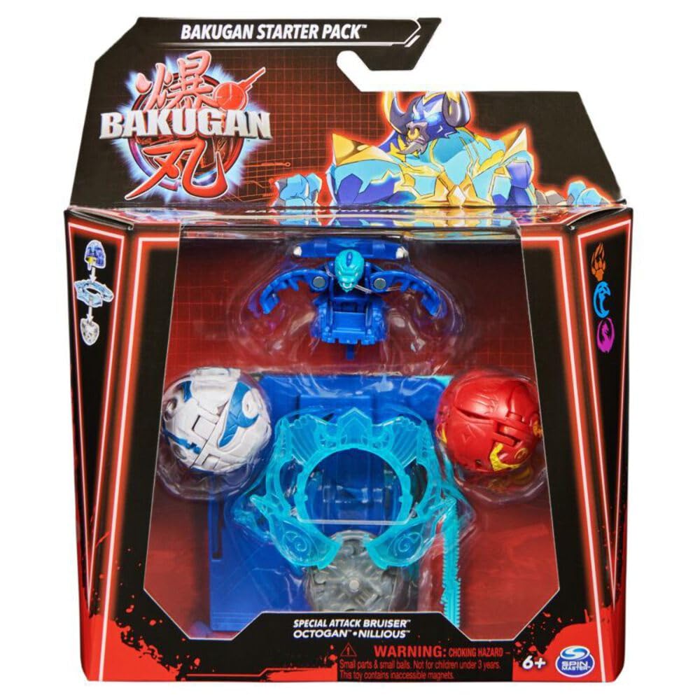 Bruiser De Ataque Especial Bakugan Con Octogan Y Nillious - Venta Internacional.