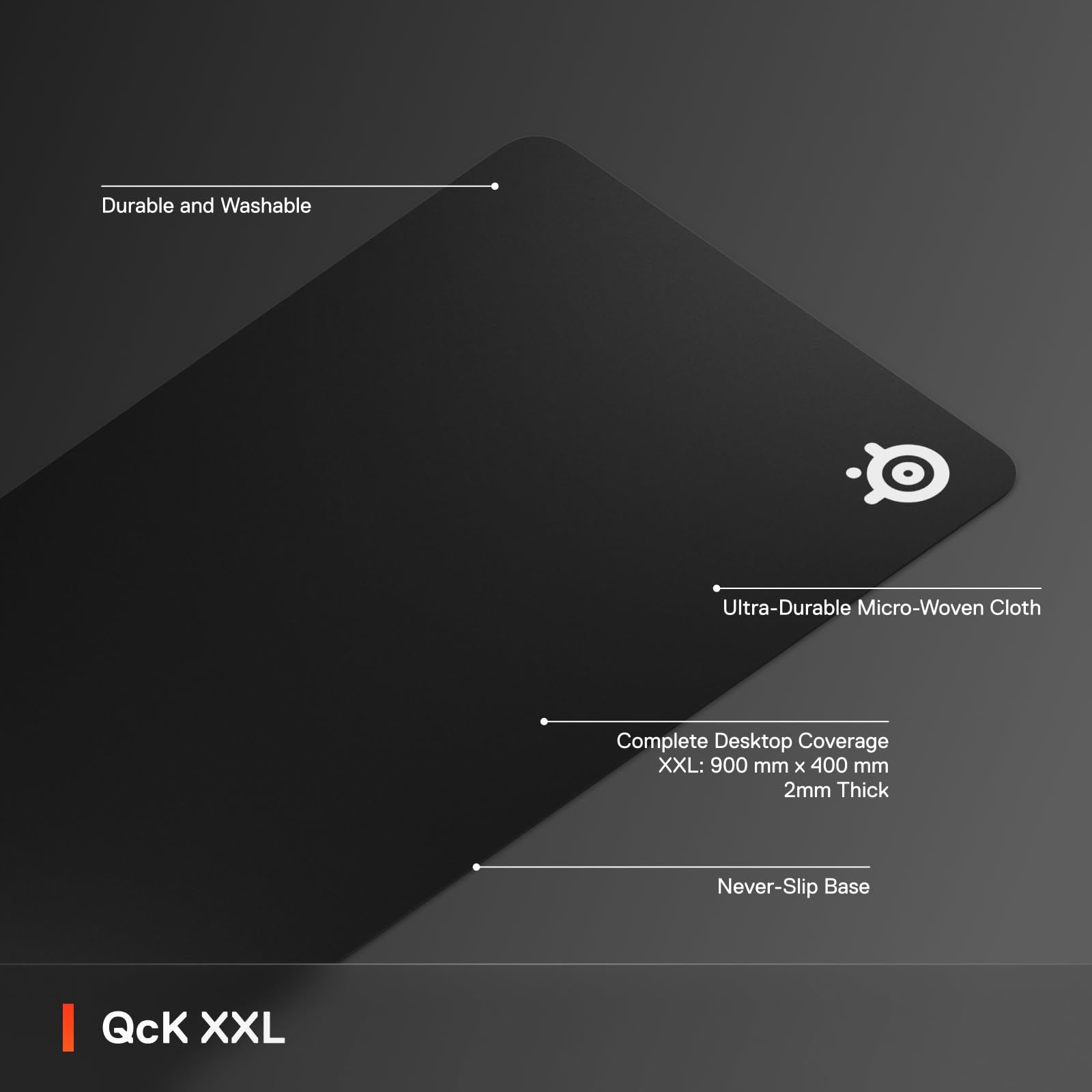 Foto 3 | Alfombrilla De Ratón Para Juegos Steelseries Qck Xxl, Cobertura De Escritorio Completa - Venta Internacional.