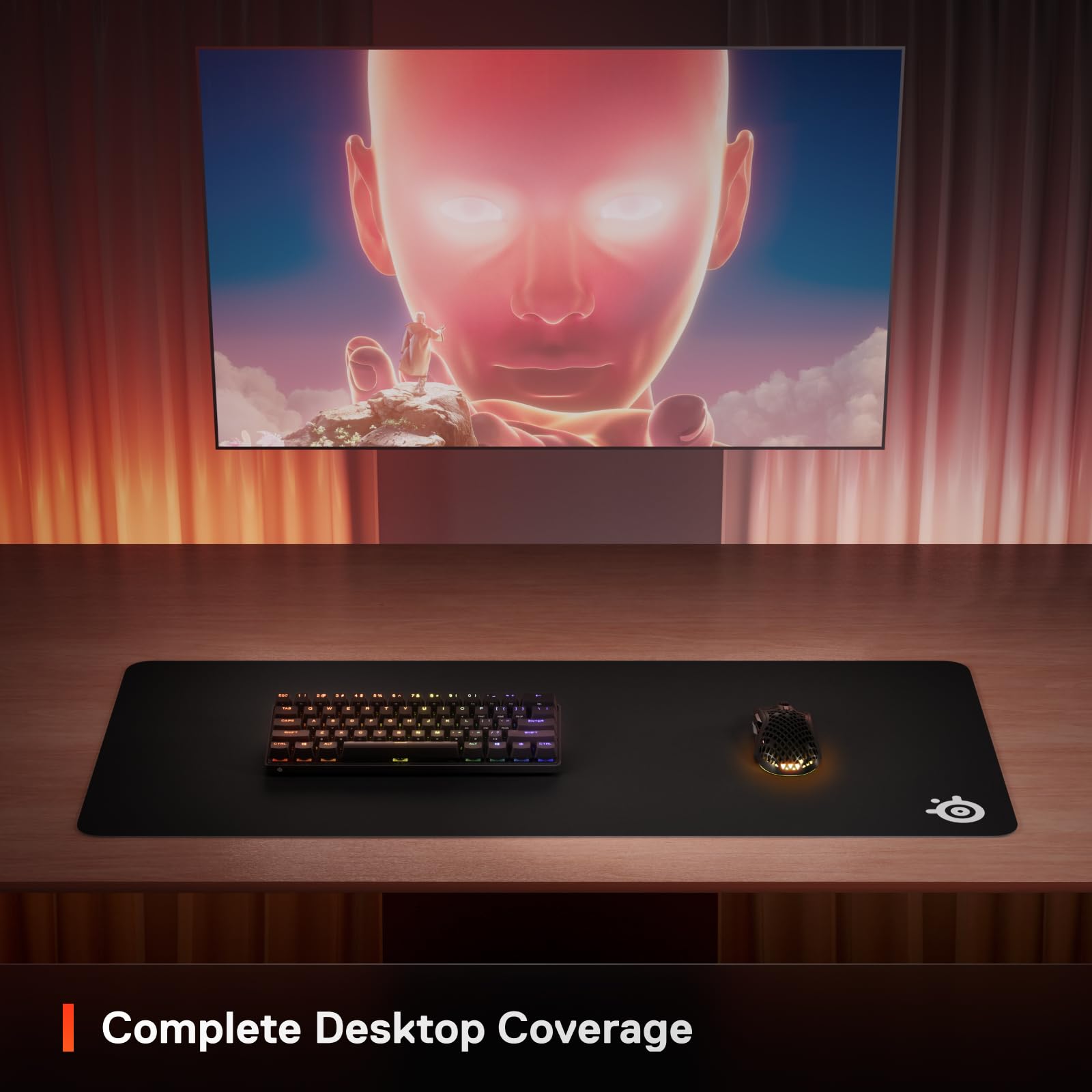 Foto 6 | Alfombrilla De Ratón Para Juegos Steelseries Qck Xxl, Cobertura De Escritorio Completa - Venta Internacional.