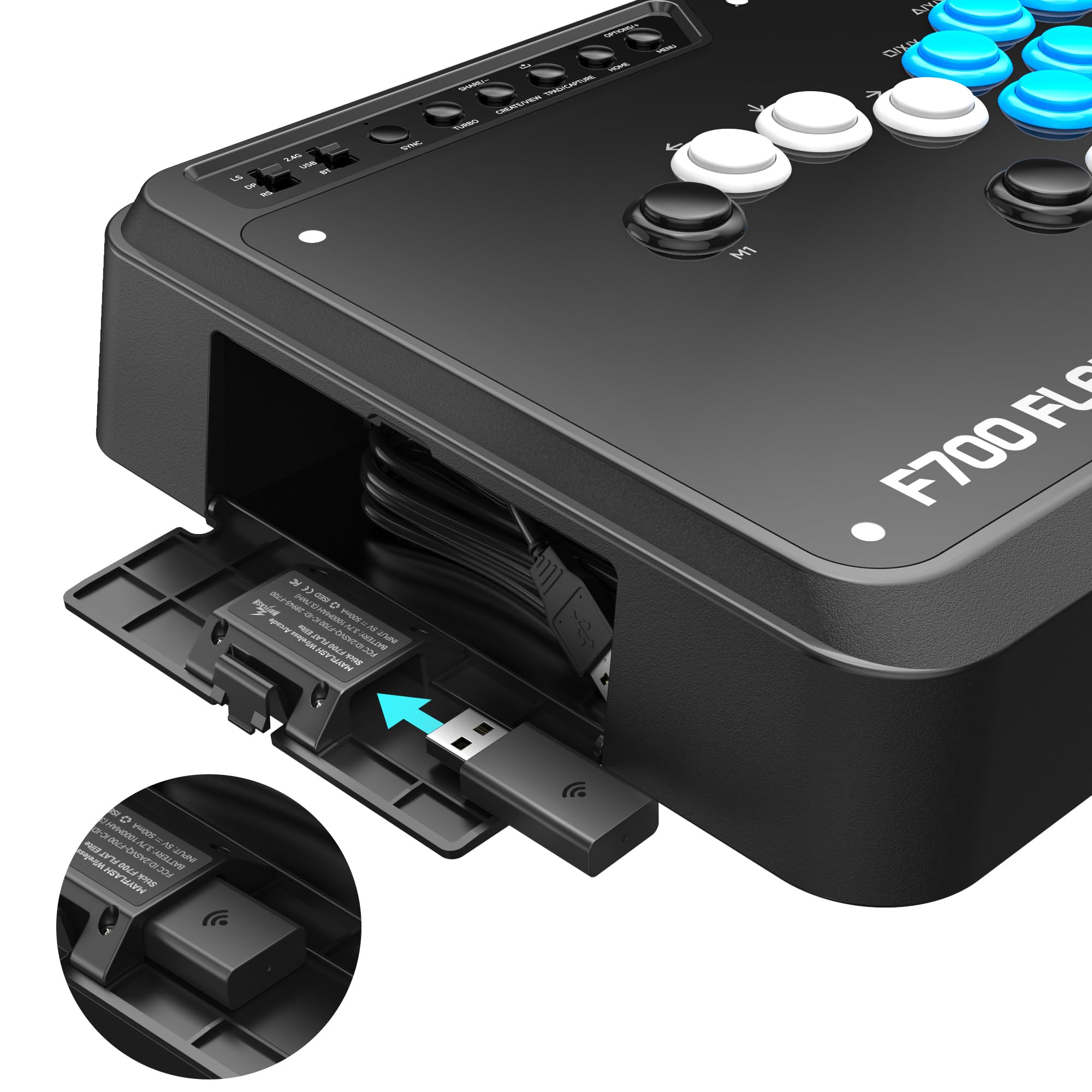 Foto 5 | Arcade Stick Mayflash F700 Flat Elite Inalámbrico Ps5/ps4/pc/xbox - Venta Internacional.
