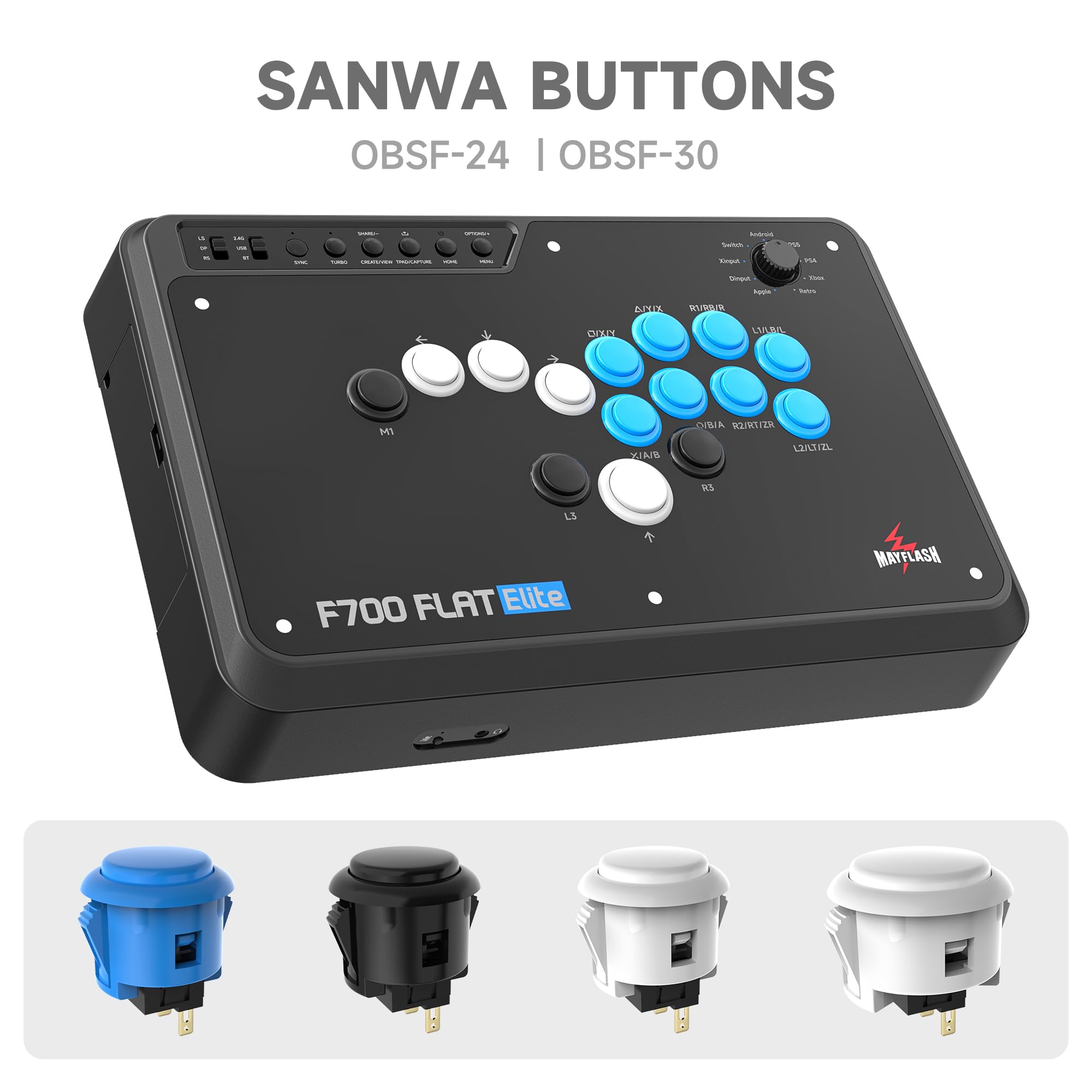Foto 7 | Arcade Stick Mayflash F700 Flat Elite Inalámbrico Ps5/ps4/pc/xbox - Venta Internacional.