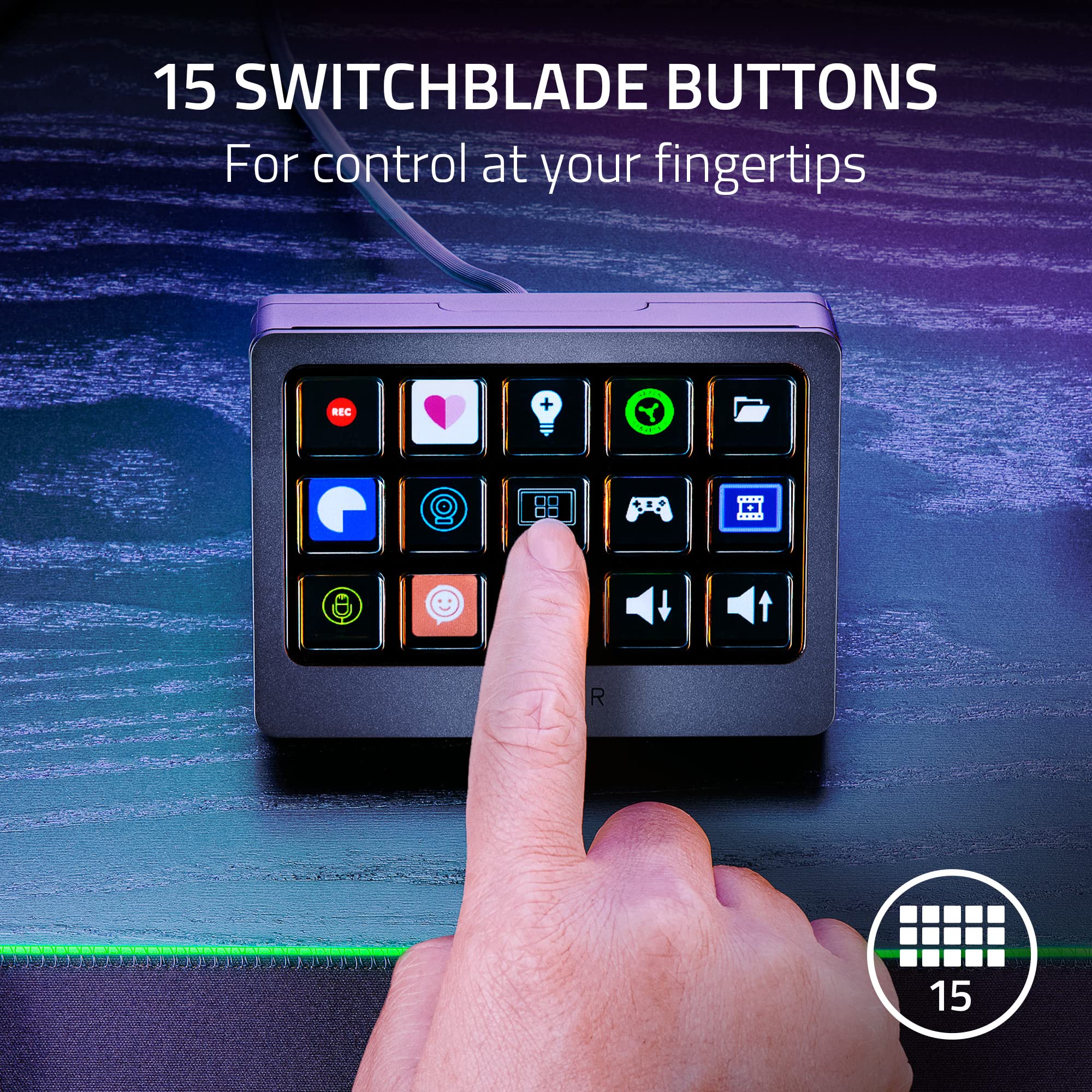 Foto 3 pulgar | Controlador Stream Razer Stream X Con 15 Botones - Venta Internacional.