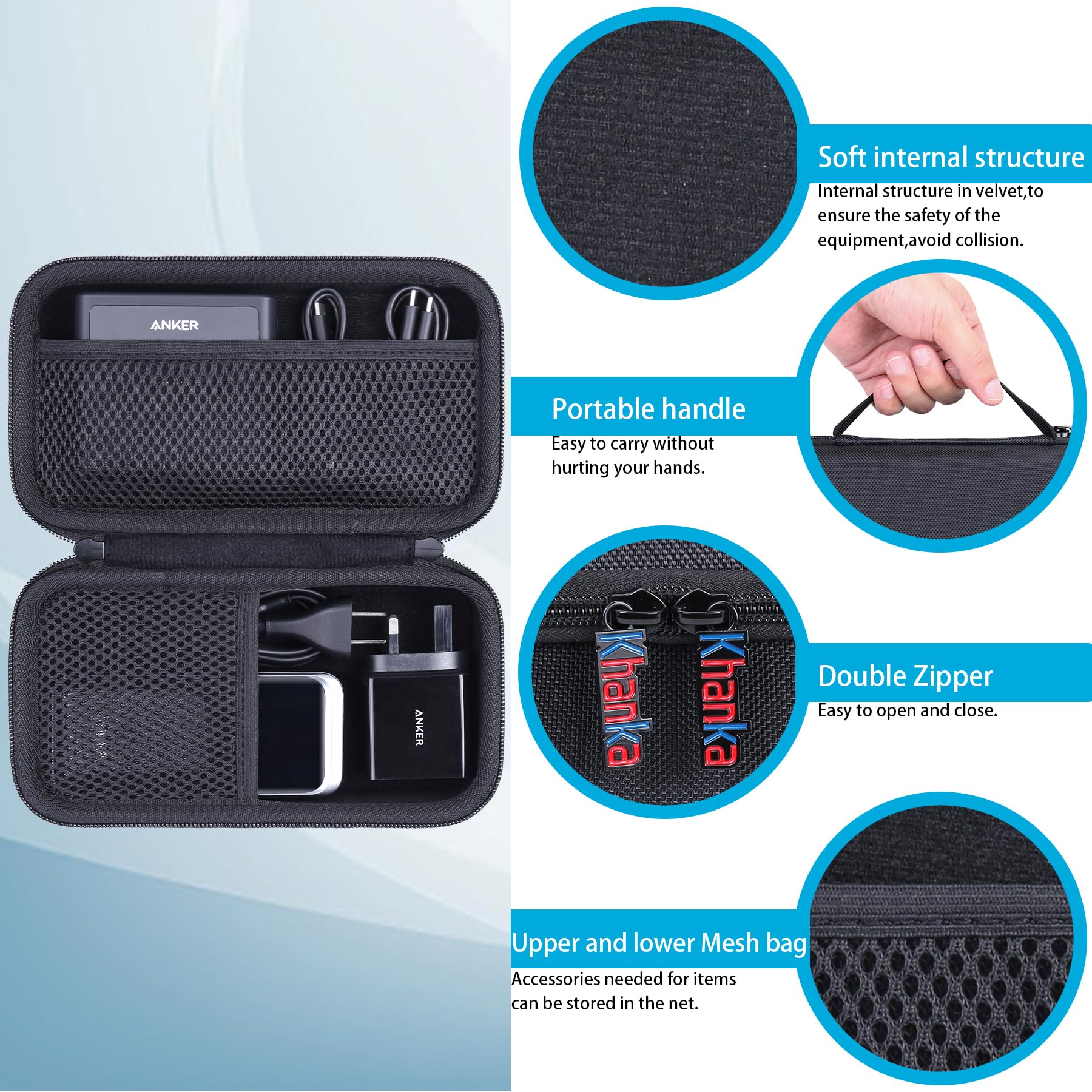 Foto 3 | Funda de Viaje Khanka Hard  - Venta Internacional