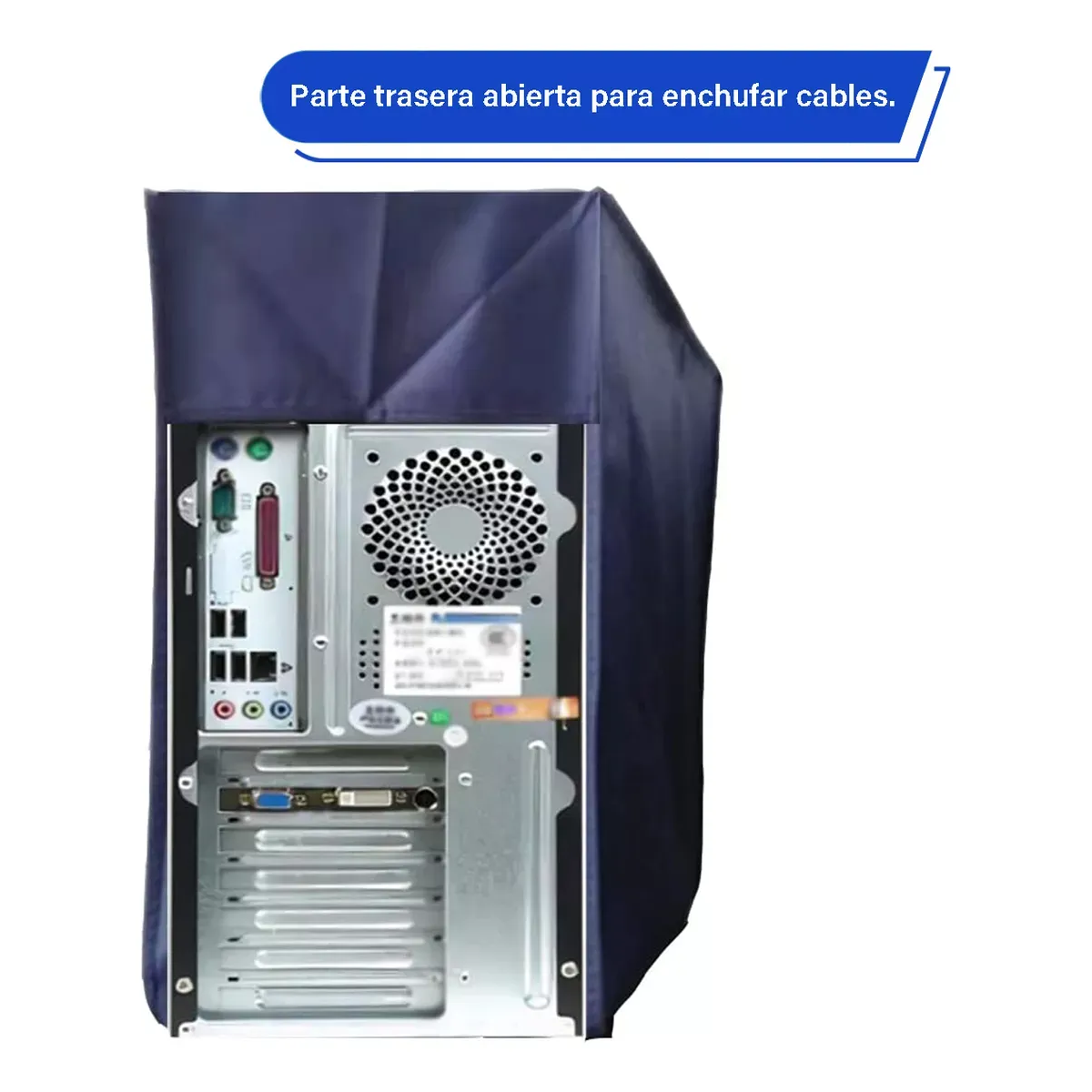 Foto 4 pulgar | Kit Fundas Antipolvo Impermeable Pc Monitor  Cpu Y Teclado  Eo Safe Imports Esi-20134 Azul