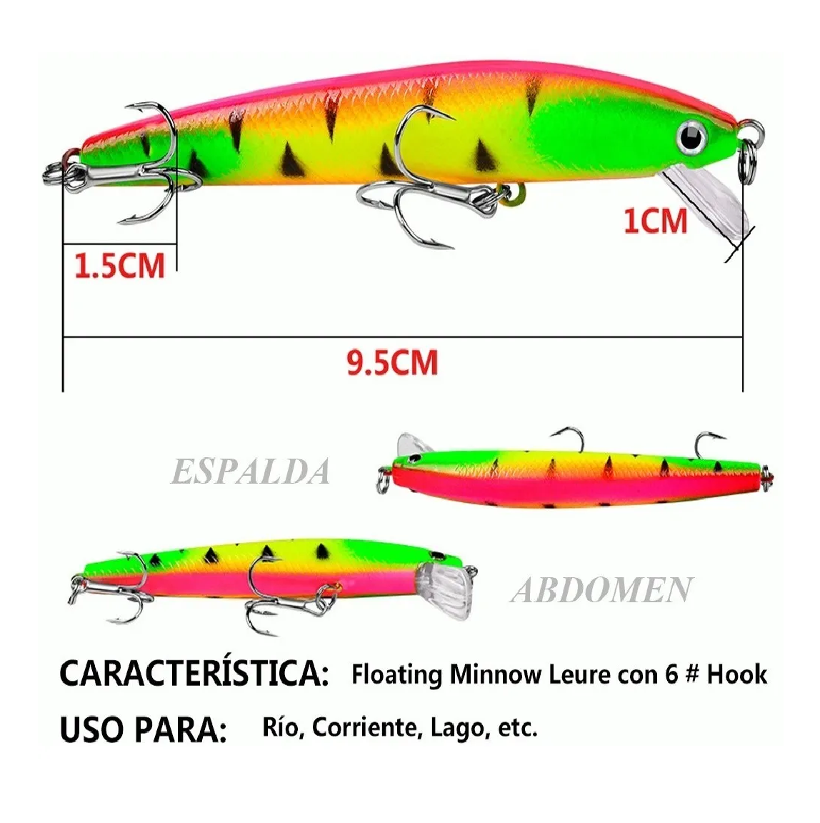 Foto 4 pulgar | Señuelos Eo Safe Imports Esi011 para Pesca